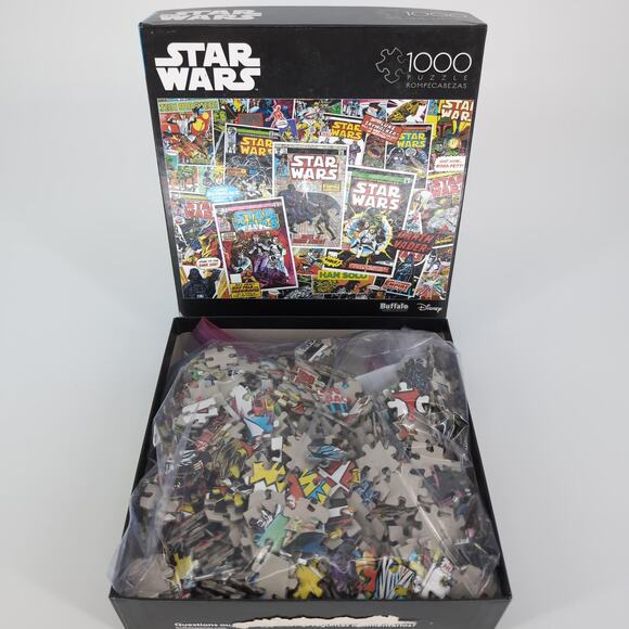 Buffalo Games Disney 1000 Piece Photomosaics Star Wars Scenes Jigsaw Puzzle -GUC - Picture 2 of 11